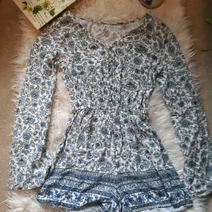 Women's Small Flower Printed Romper